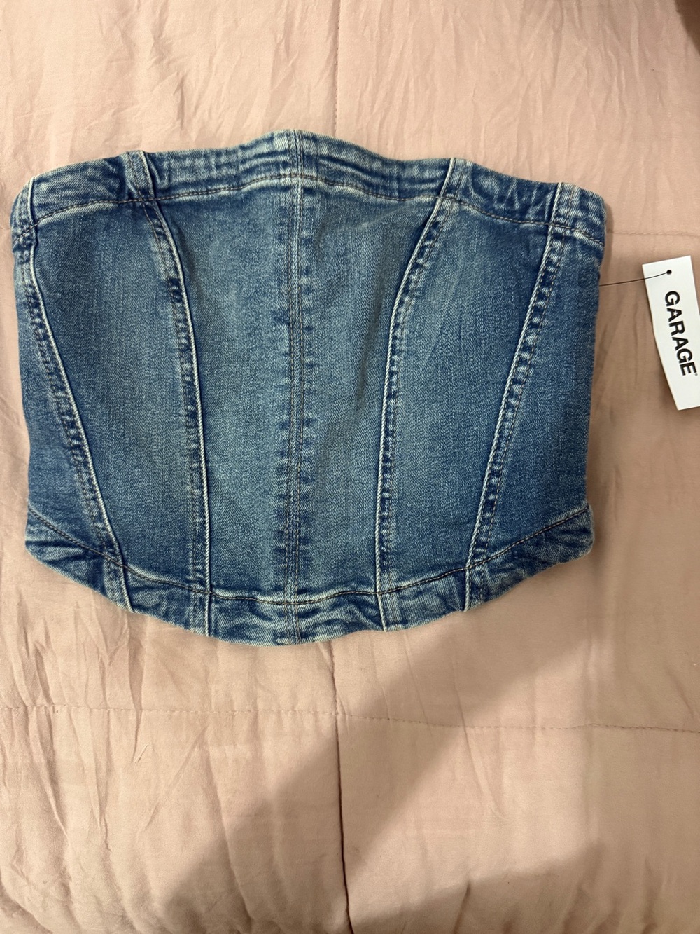 Garage denim tube top